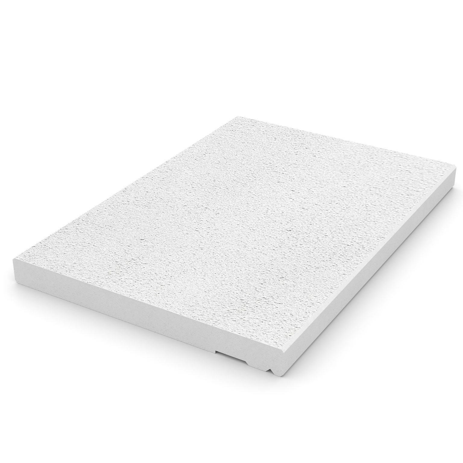 Kantplatta 135*2000*1400 mm i supervit färg med 130 mm urparing för kantstöd