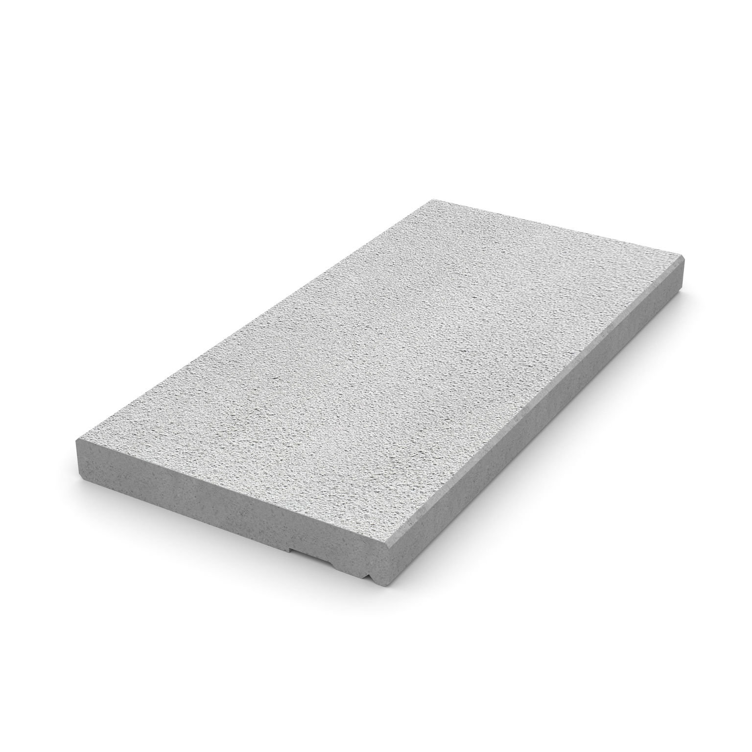 Kantplatta 135*2000*1400 mm i natugrå färg med 120 mm urparing för kantstöd
