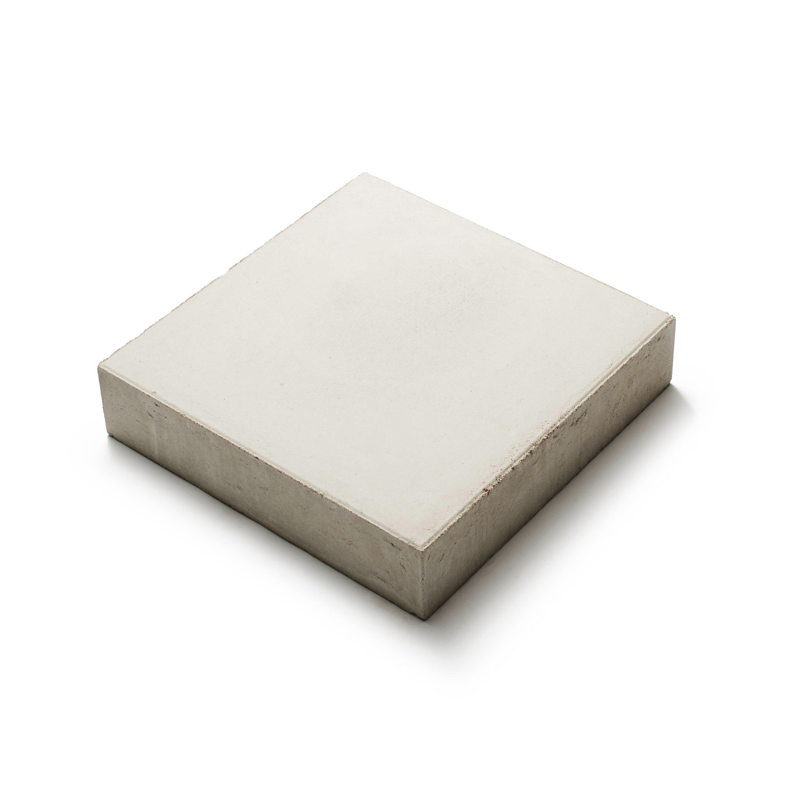 Våtpressad betongplatta Klara i naturvit;350×350×80 mm – produktfoto.