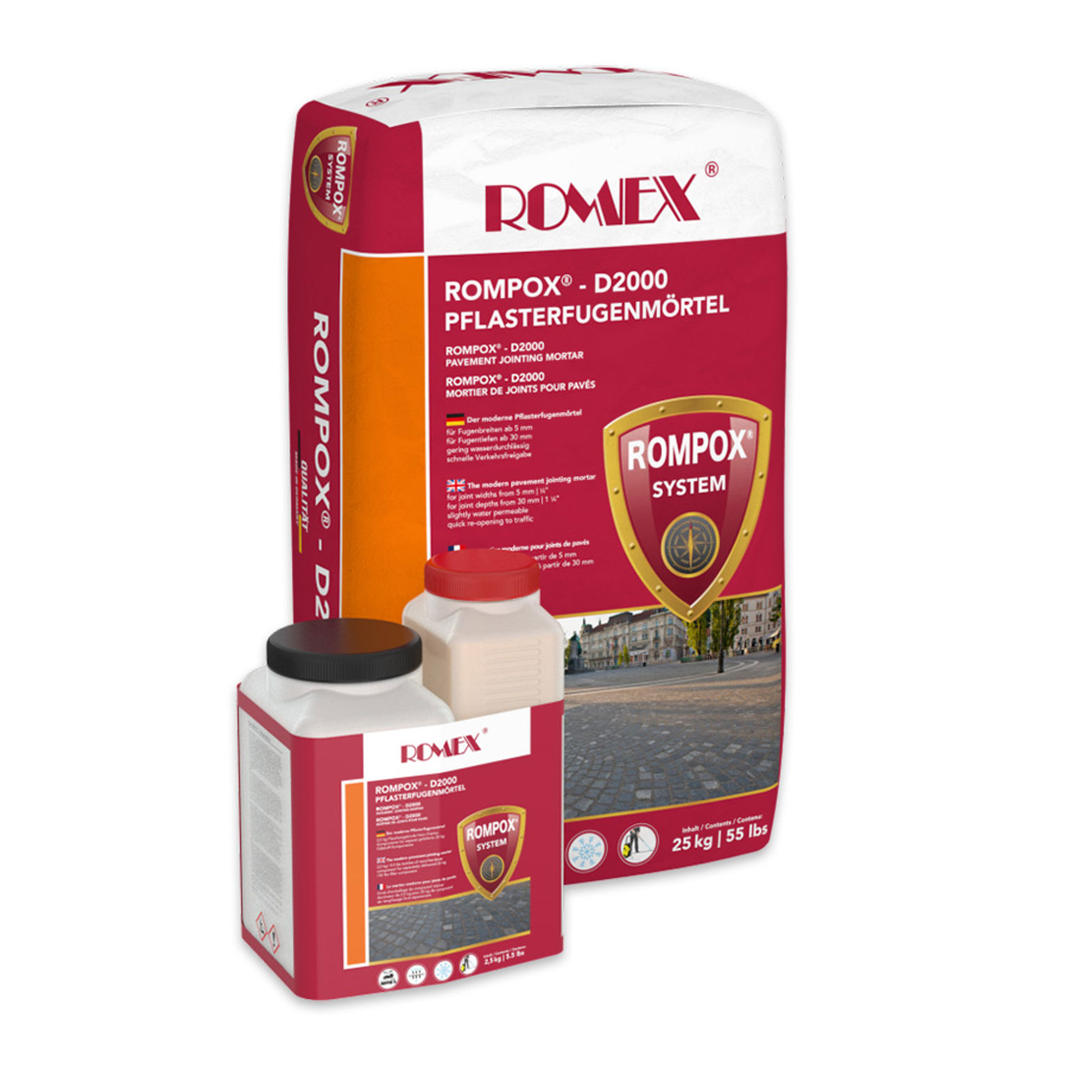 Bild av en säck innehållande hårdfog D2000