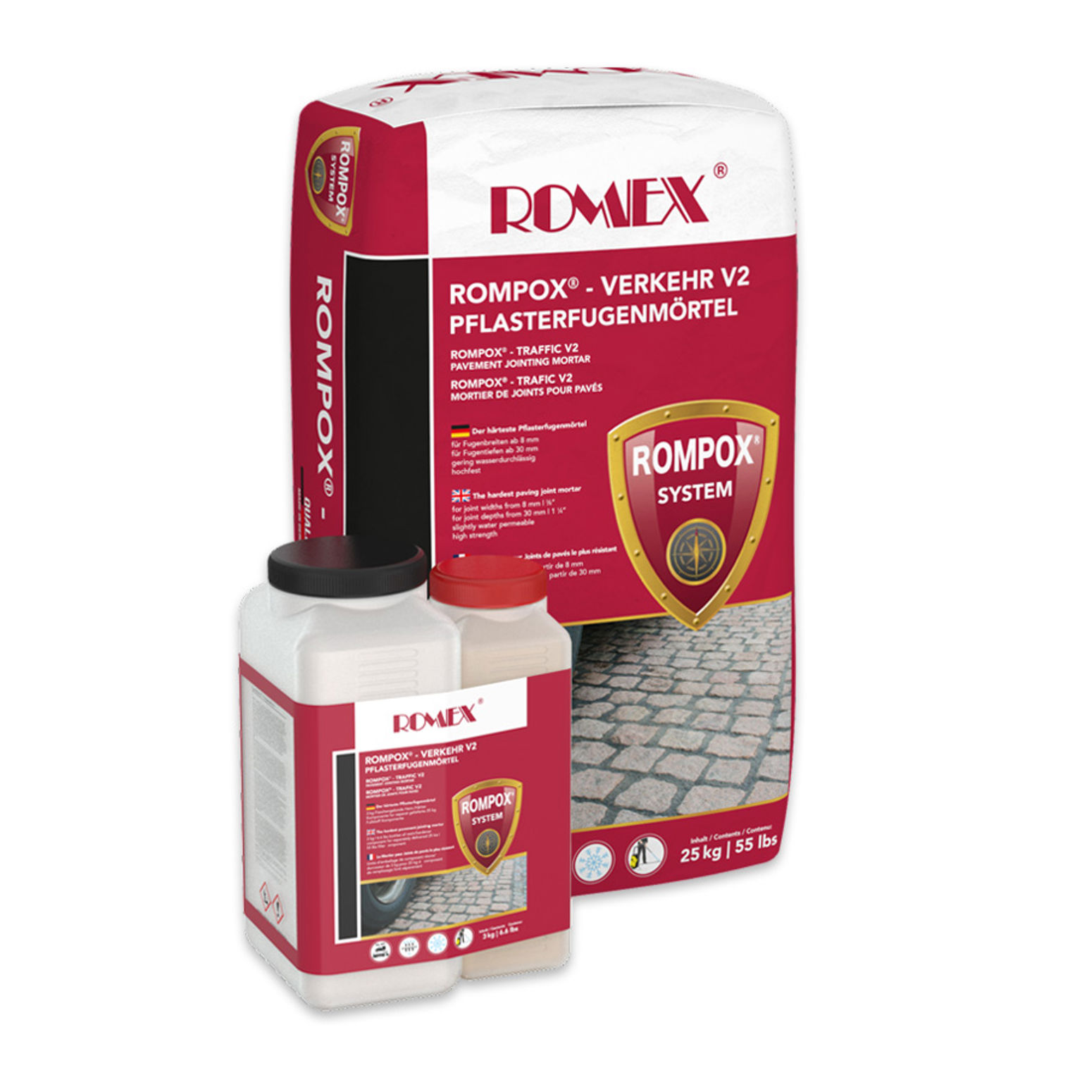 Bild på en säck innehållande hårdfog V2