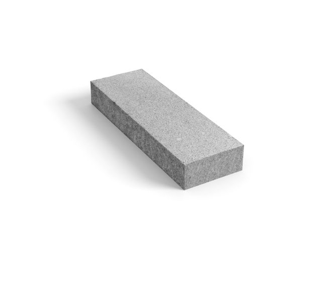Produktbild på blocksteg i granit med måtten 400x400x40 mm i färgen Porto grå.