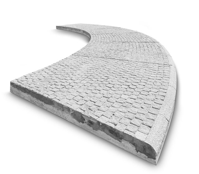 Rondellelement;Terrakomp™ delar av rondell i 5 sektioner