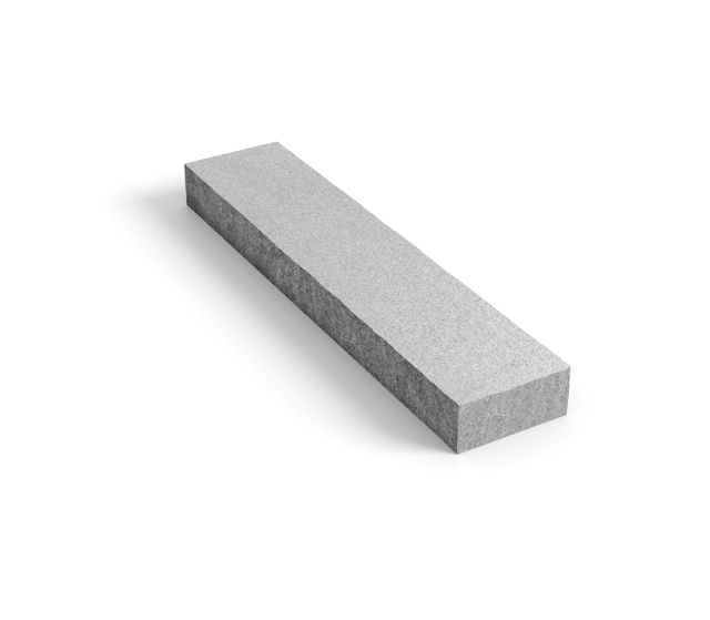 Produktbild på blocksteg i granit med måtten 1500x330x140 mm i färgen Porto grå.