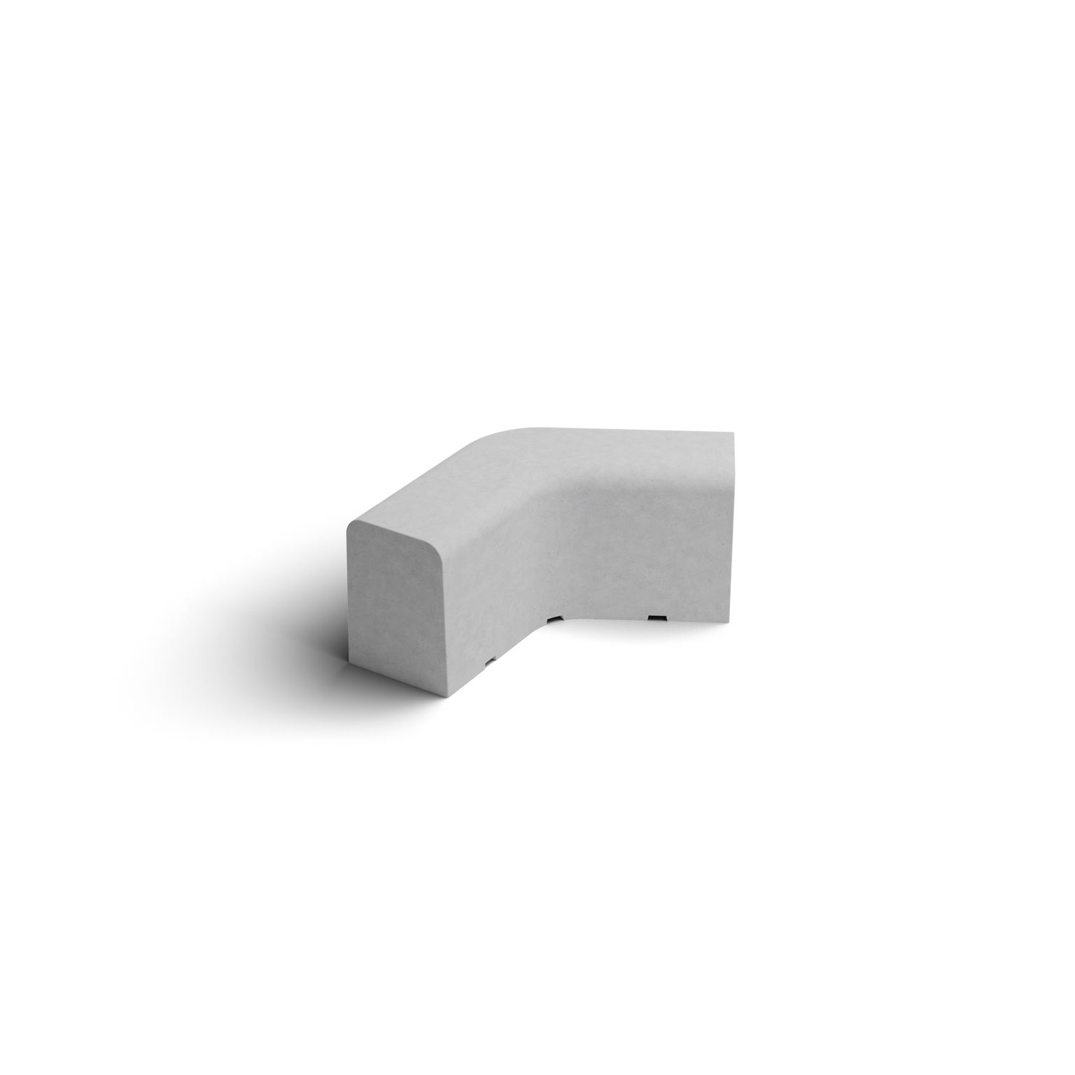 Produktbild av en Outline sittmöbel;bänk med 120 grader vinkel;med måtten 470x566/566x650 mm.