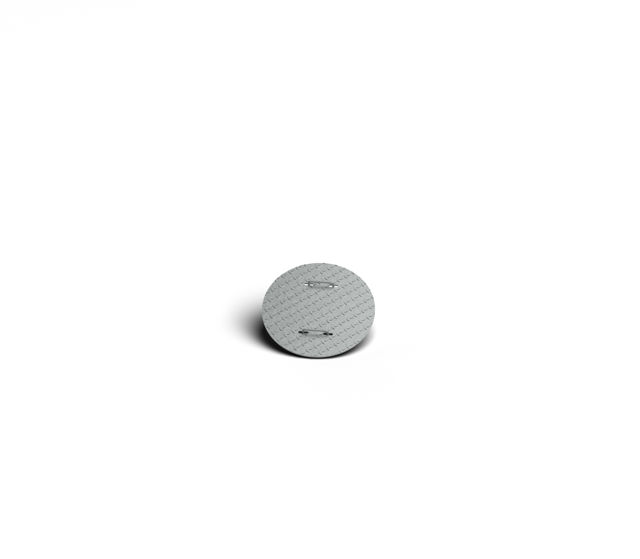 Produktbild på ett helt durkplåtslock för kabelbrunnar;DN 600.