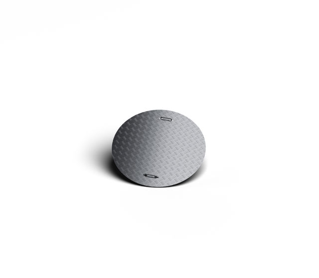 Produktbild på ett helt aluminiumlock för kabelbrunnar;DN 1000.