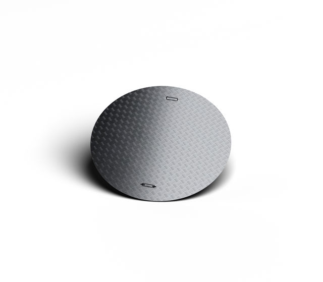 Produktbild på ett helt aluminiumlock för kabelbrunnar;DN 1500.