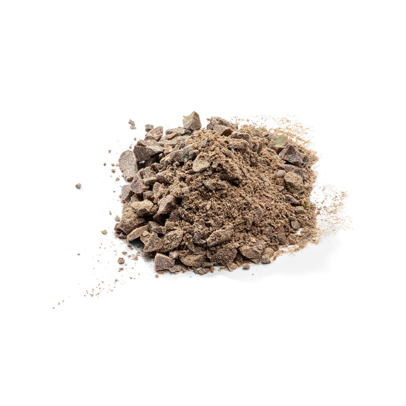 Produktbild på en naturfärgad hög med bärlager;fraktionen 0-18.