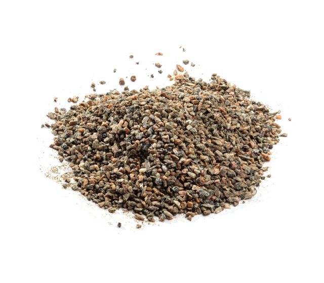 Produktbild på en naturfärgad hög med stenflis;fraktion 2-6.