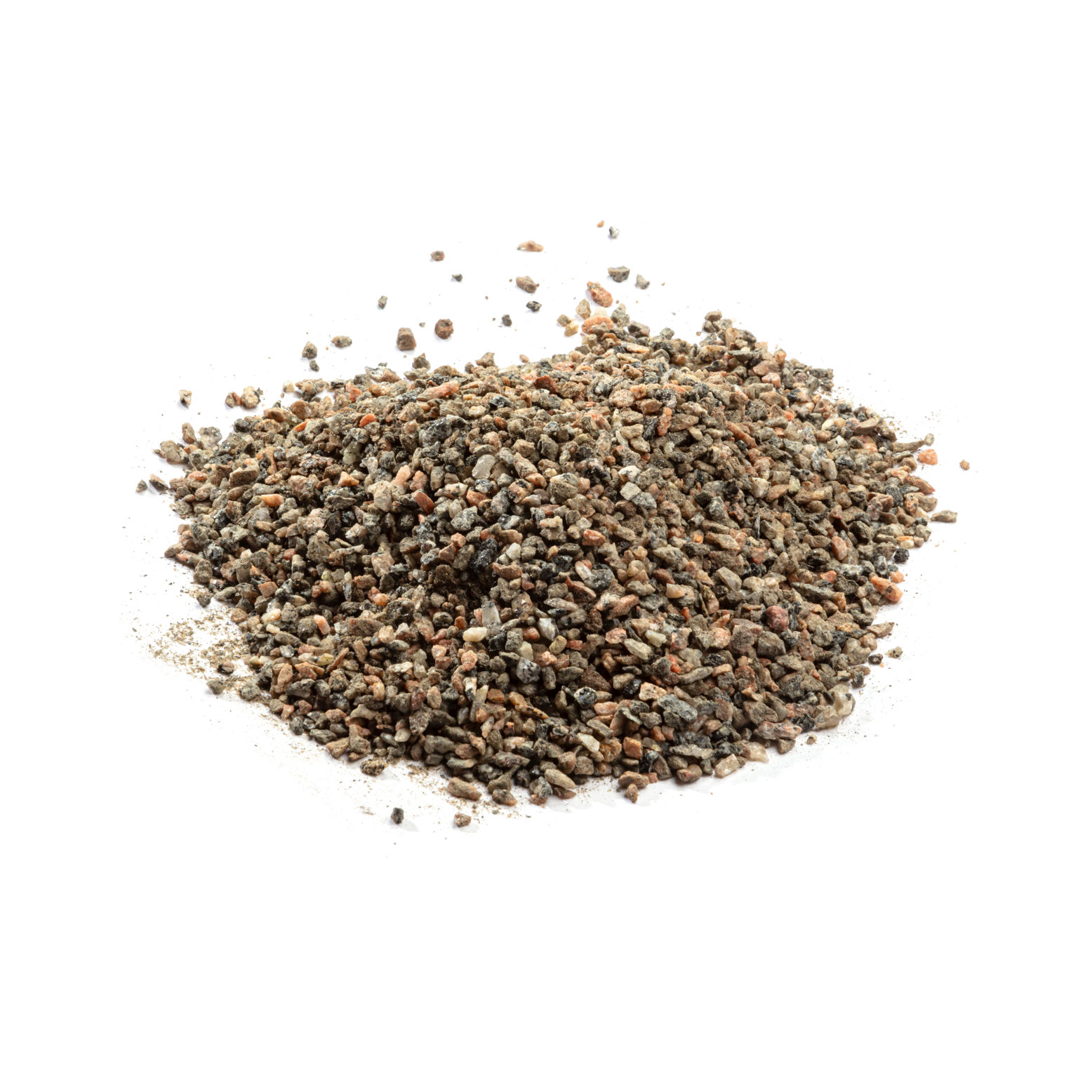 Produktbild på en naturfärgad hög med stenflis;fraktion 2-6.
