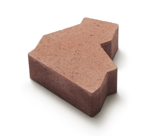 Produktbild av markstenen SF-sten;randsten 100 mm;i färgen karminröd.