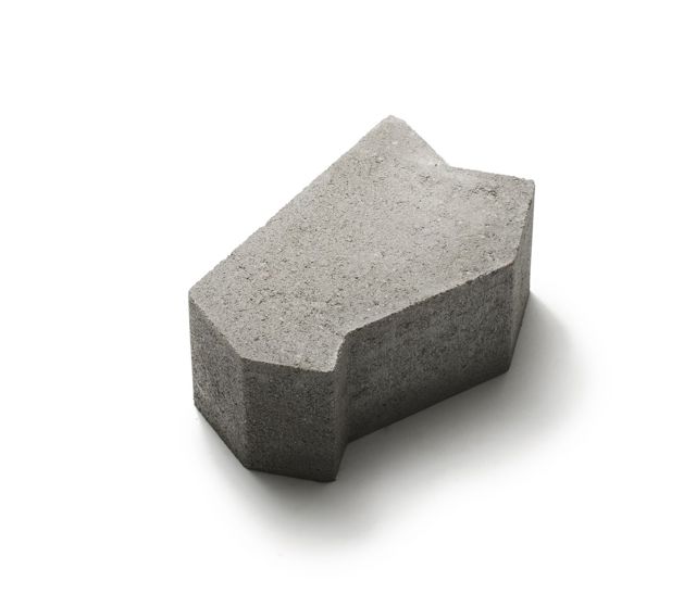 Produktbild av markstenen SF-sten;slutsten 100mm;i färgen naturgrå.